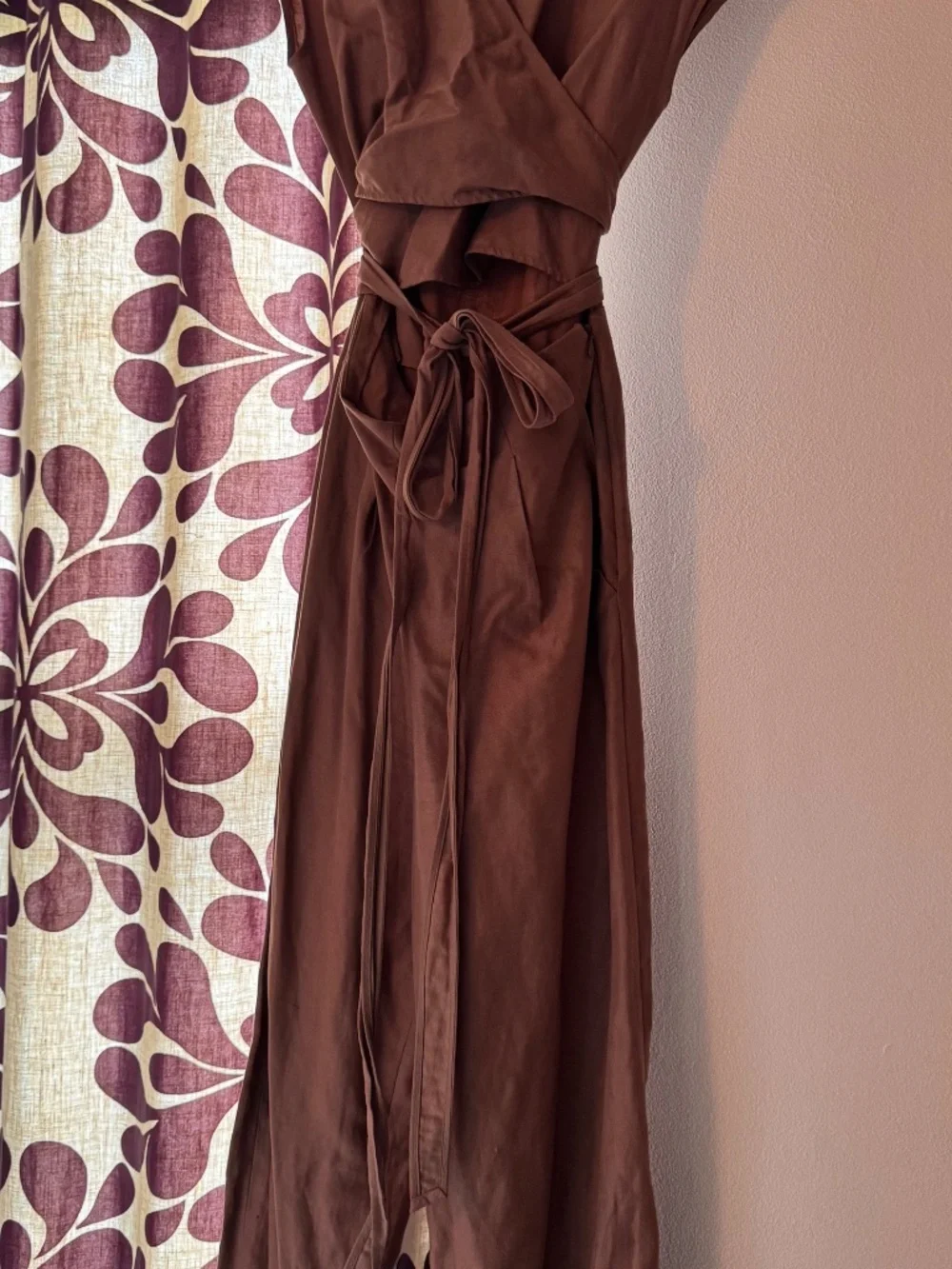 Artizia Wilfred jumper, wrap front, size 8, nutmeg, cutout